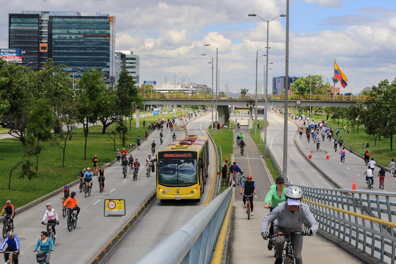 Ciclovía in Bogotá