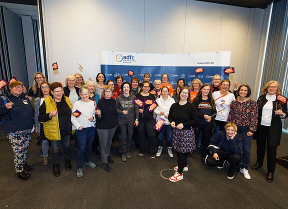 Das Bild zeigt die Arbeitsgruppe "Mehr Frauen im ADFC".