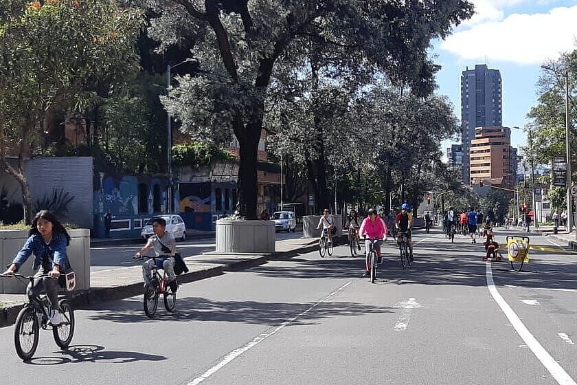 Ciclovía in Bogotá