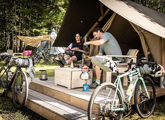 Bett+Bike Camping: Das Siegel für fahrradfreundliche Campingplätze. Radurlaub auf dem Campingplatz