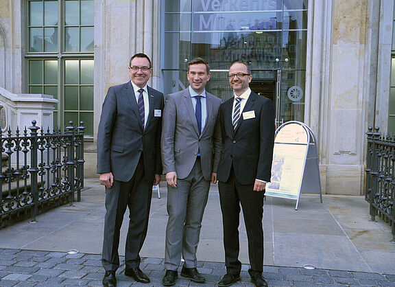 BHV Dresden 2015: Ulrich Syberg, Martin Dulig, Olaf Matthies BHV Dresden 2015: