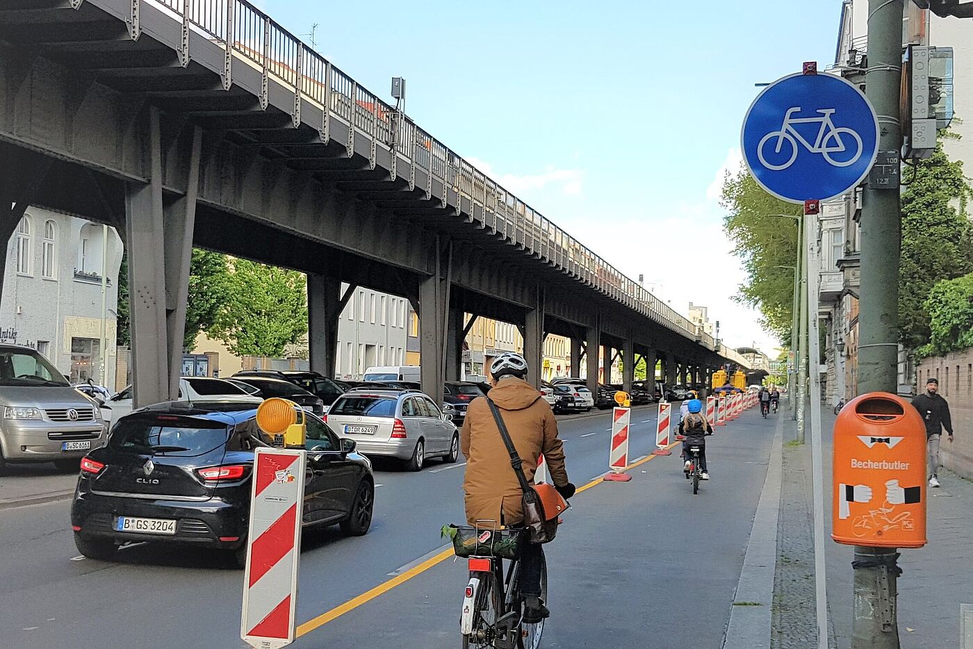 Pop-up-Bike-Lanes in Berlin-Kreuzberg