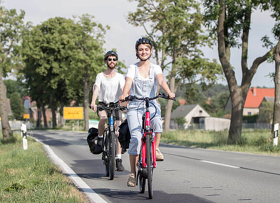 Auf dem Land Radfahren