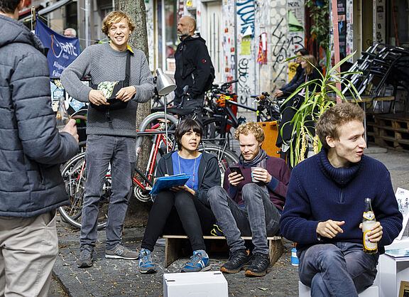 Park(ing) Day: Treffpunkt vom ADFC Berlin  