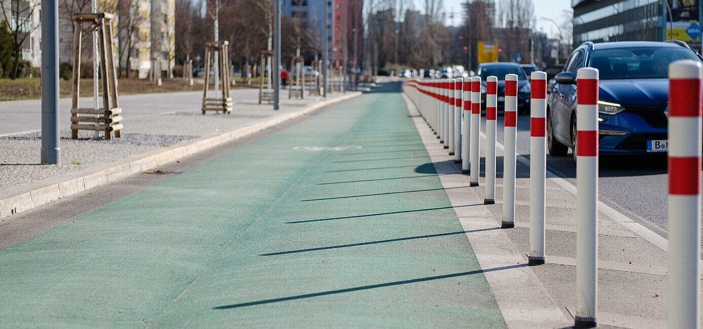 Protected Bikelane in Berlin