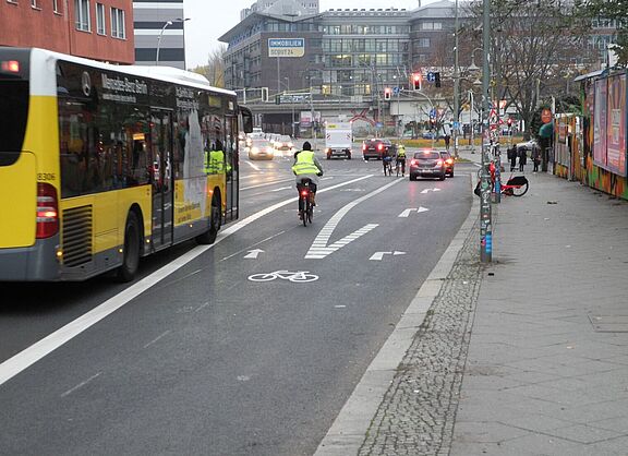 Fahrradweichen finden sich leider häufig in deutschen Städten. 