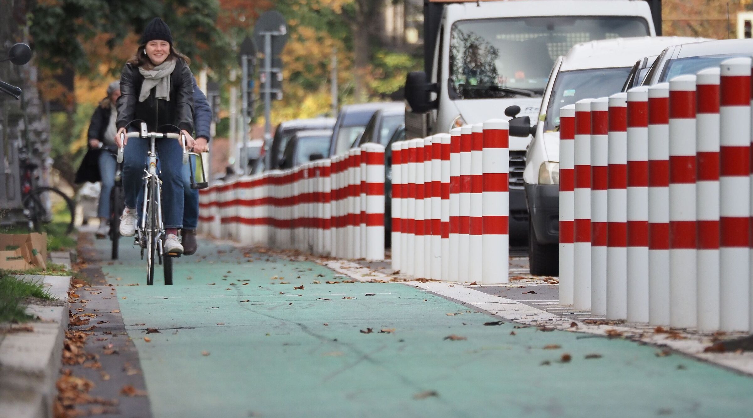 Geschützter Radfahrstreifen