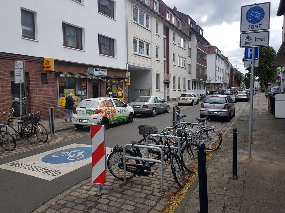 Die Fahrradzone in der Bremer Neustadt